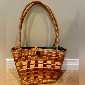 Jamaica Wicker purse with lining